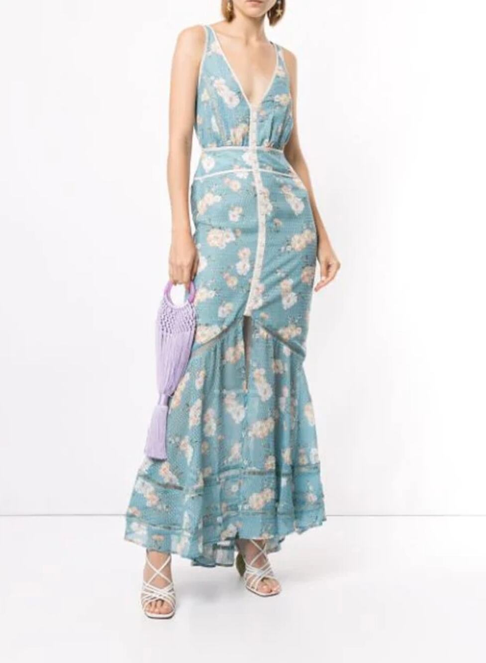 We Are Kindred Mia Maxi Dress Blue Teal Posey Womens 2 New with tags